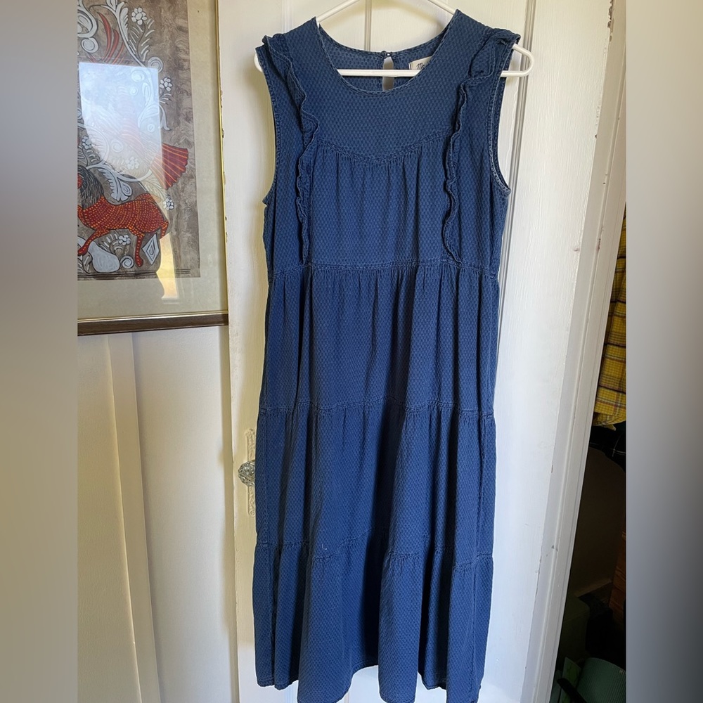 Madewell midi dress dark blue
